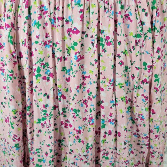 Crown Ivy Womens Top XXL Plus 3/4 Sleeve Pink Green Floral Casual FLO269E - Picture 7 of 10